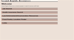 Desktop Screenshot of grandrapidsresources.com